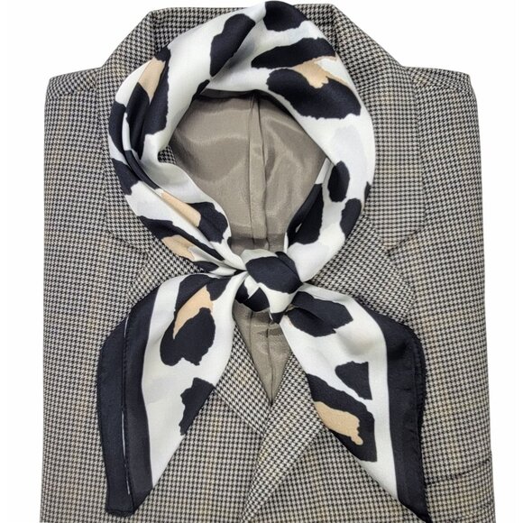Unbranded Other - ✨Elegant Bandana Square Scarf Silky Satin Animal Print Leopard Hair Neck Scarfs
